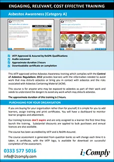Asbestos Awareness Course Flyer