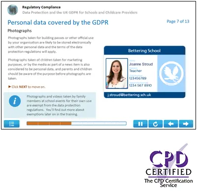Data Protection and the GDPR for Schools Online Course
