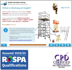 Working at Height Awareness Online Training Course