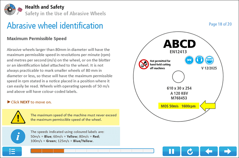 Online Abrasive Wheels Training RoSPAAssured