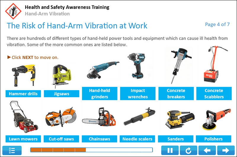 HandArm Vibration (HAV) Training Course
