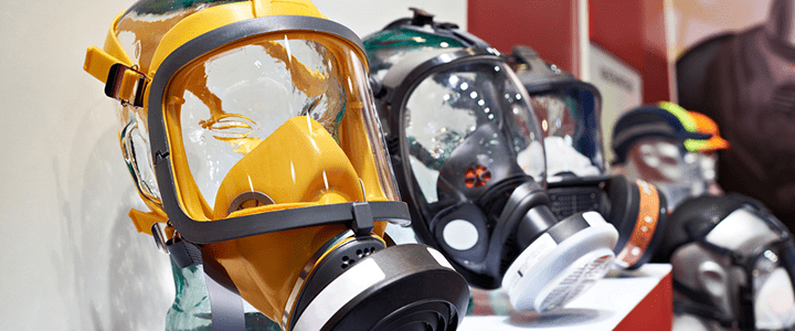 Face masks for hazardous work
