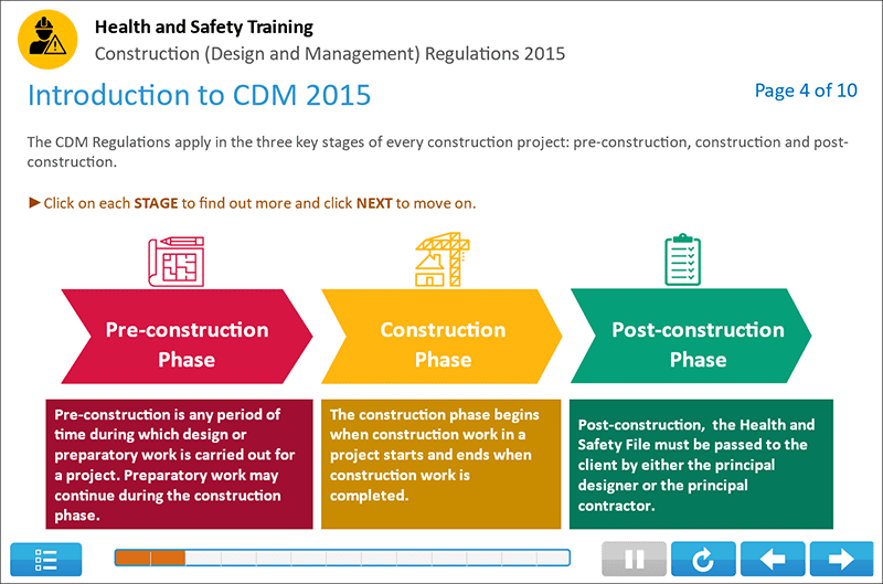CDM Regulations Training Screenshot 1