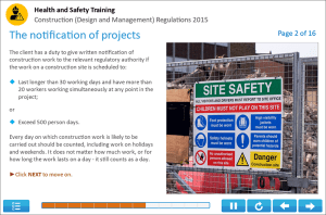 CDM Regulations Training Screenshot 3